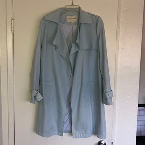 Longline denim coat